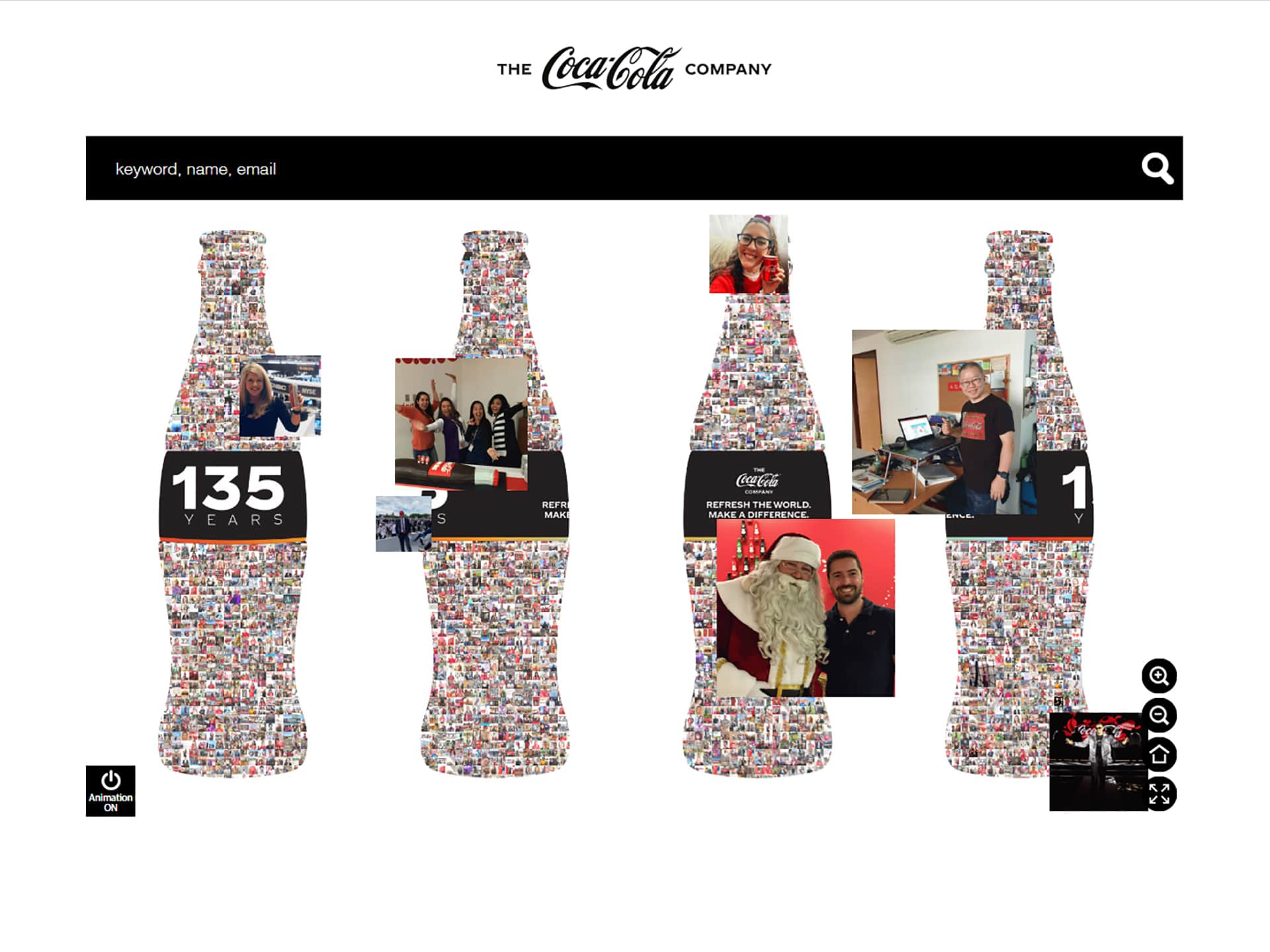 Virtual Interactive Mosaic: Coca-Cola