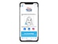 Digital takeaway shown on an iPhone, featuring a personalized sketch with social sharing options
