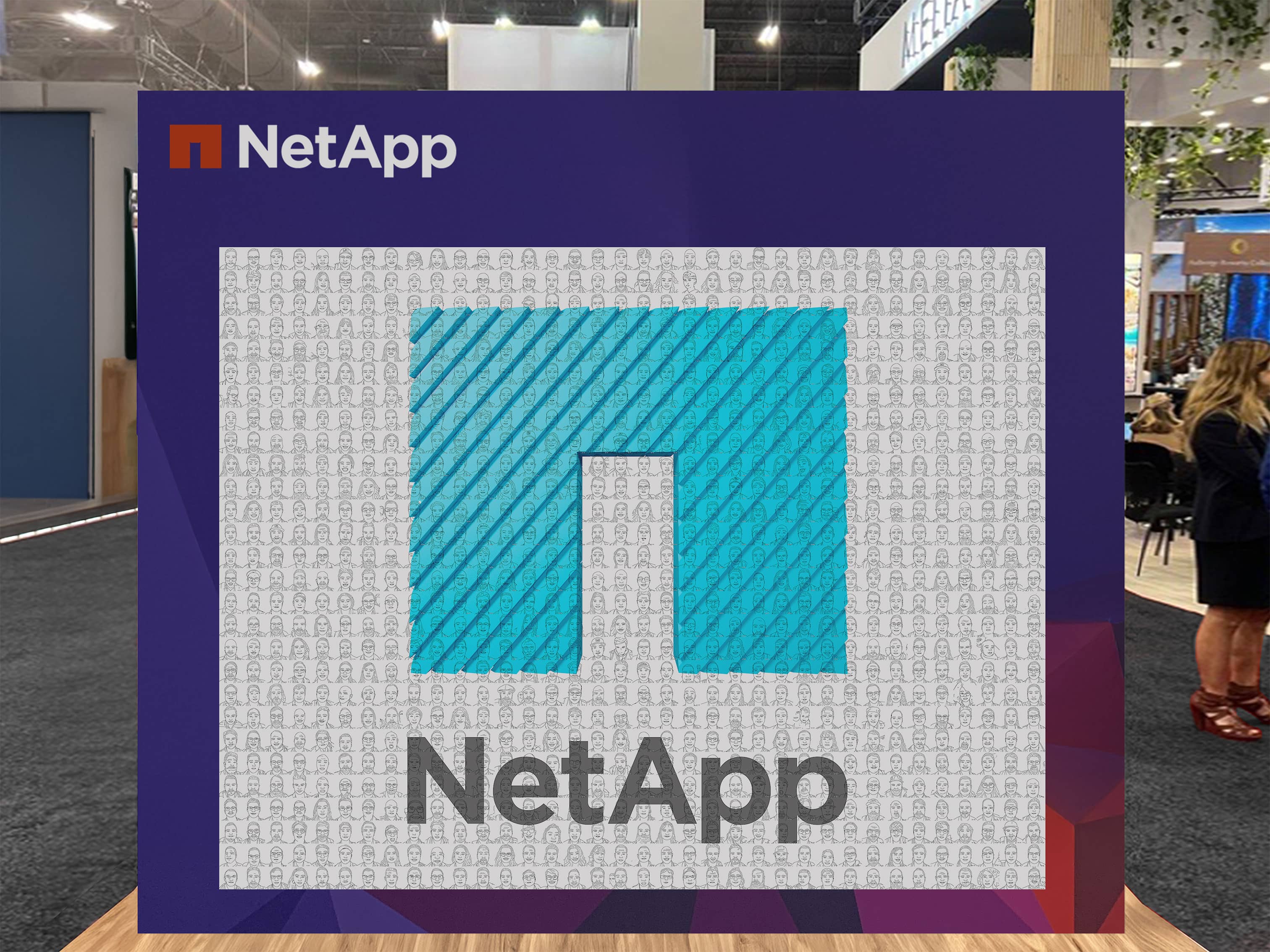 NetApp's SketchBot Mosaic from Cisco Live