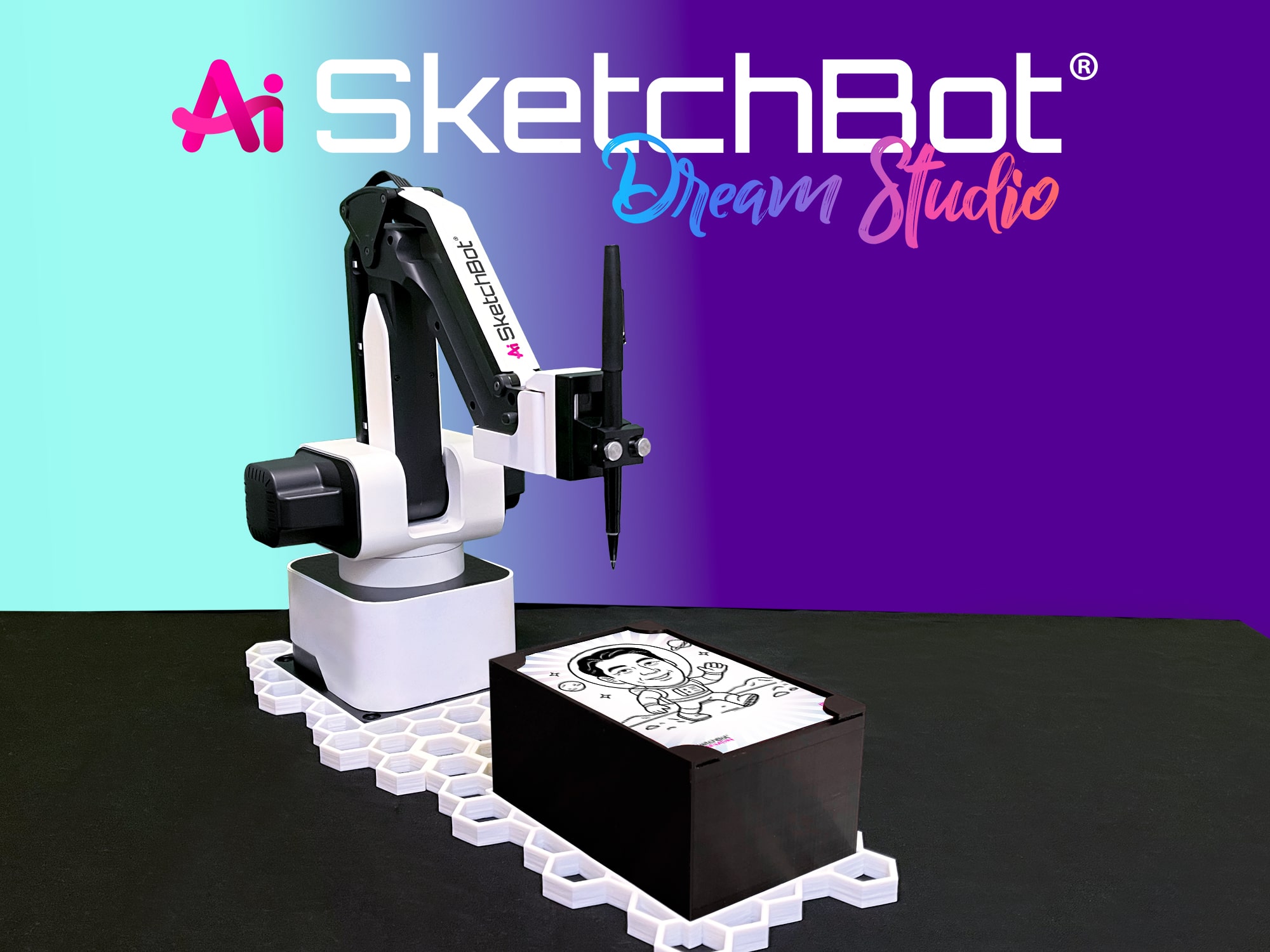 Introducing the new Ai SketchBot Dream Studio, where your guest can become anything they dream of