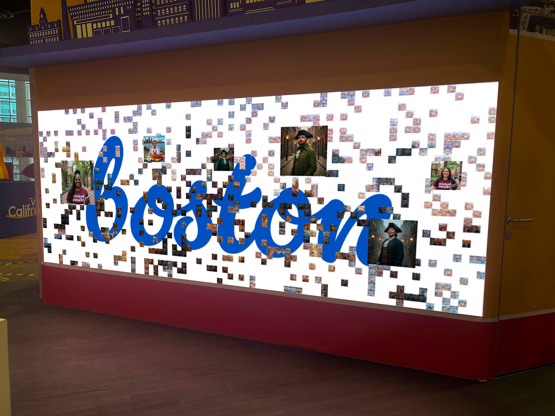 Boston Skyline Ai Mosaic at PCMA in Philadelphia