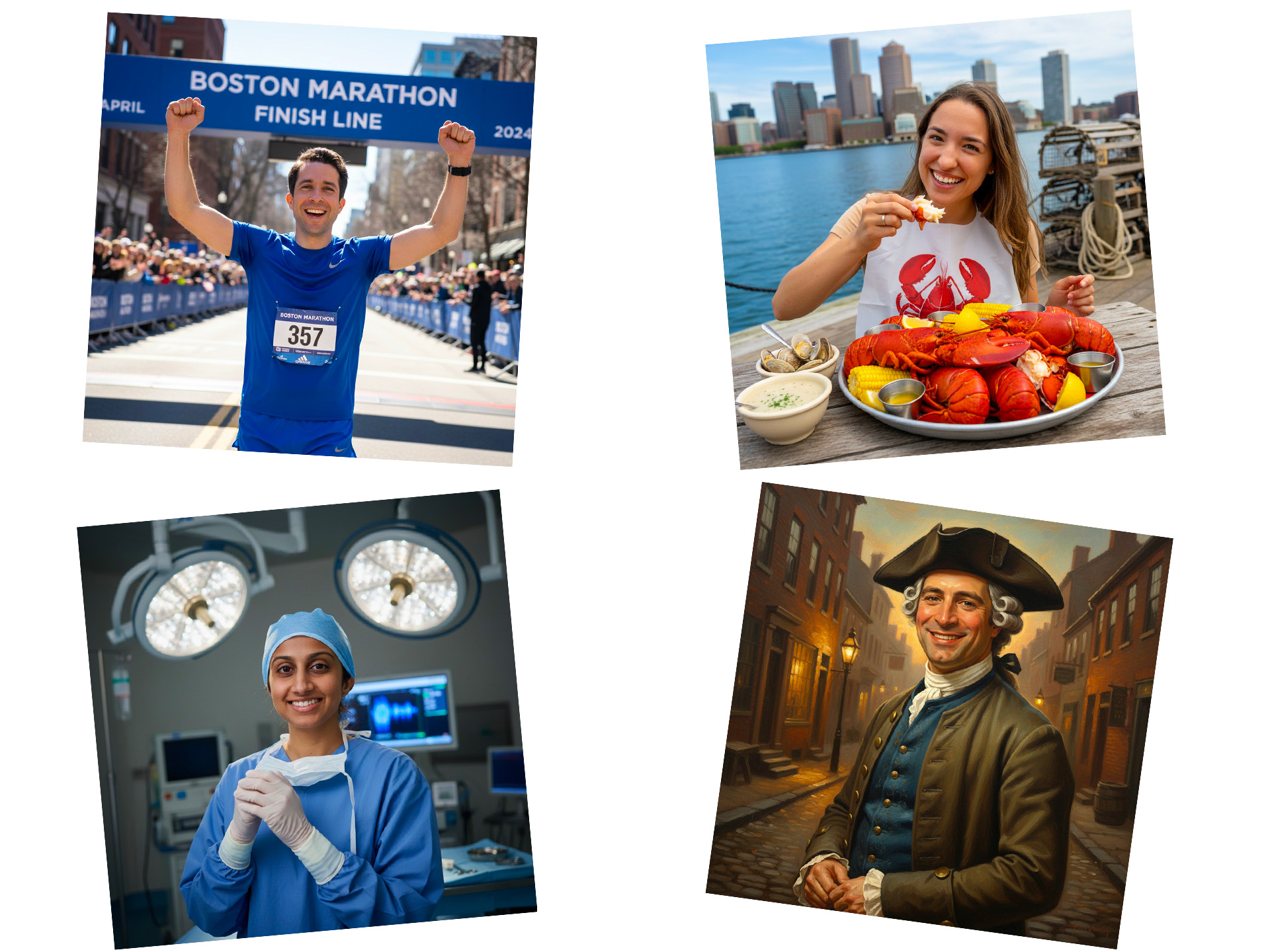 Four custom personas for participants to choose from