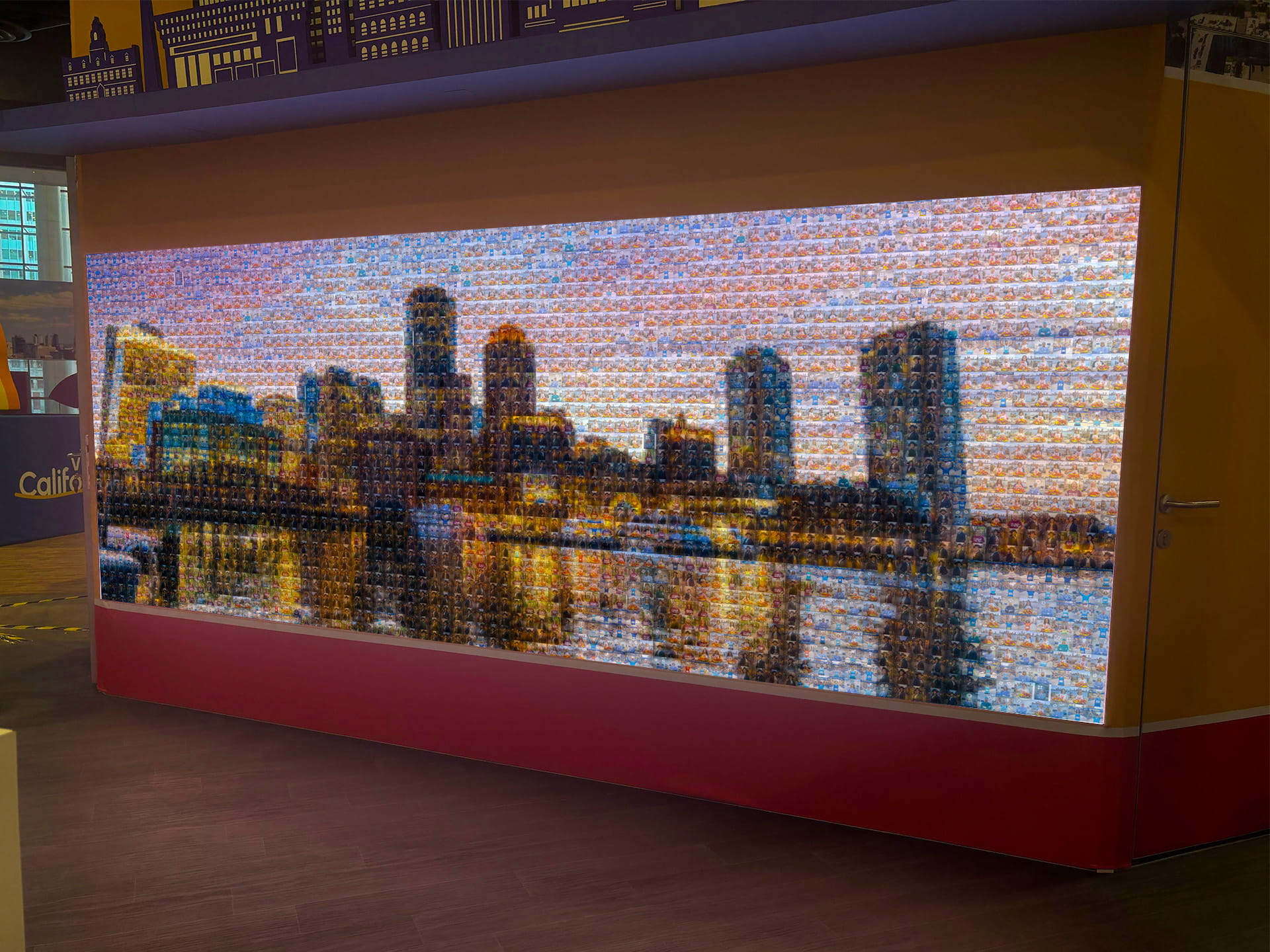 Boston Skyline Ai Mosaic at PCMA in Philadelphia