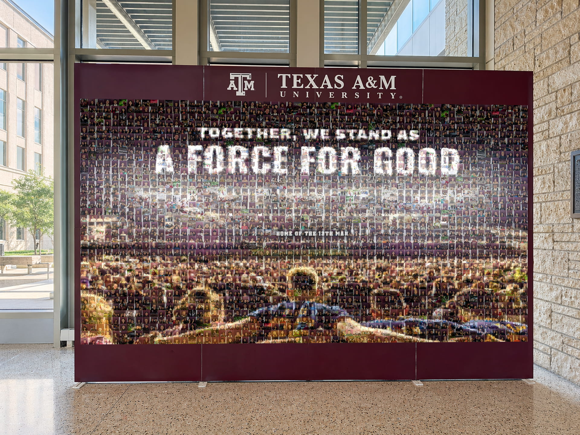Texas A&M University's Welcome Week photo mosaic