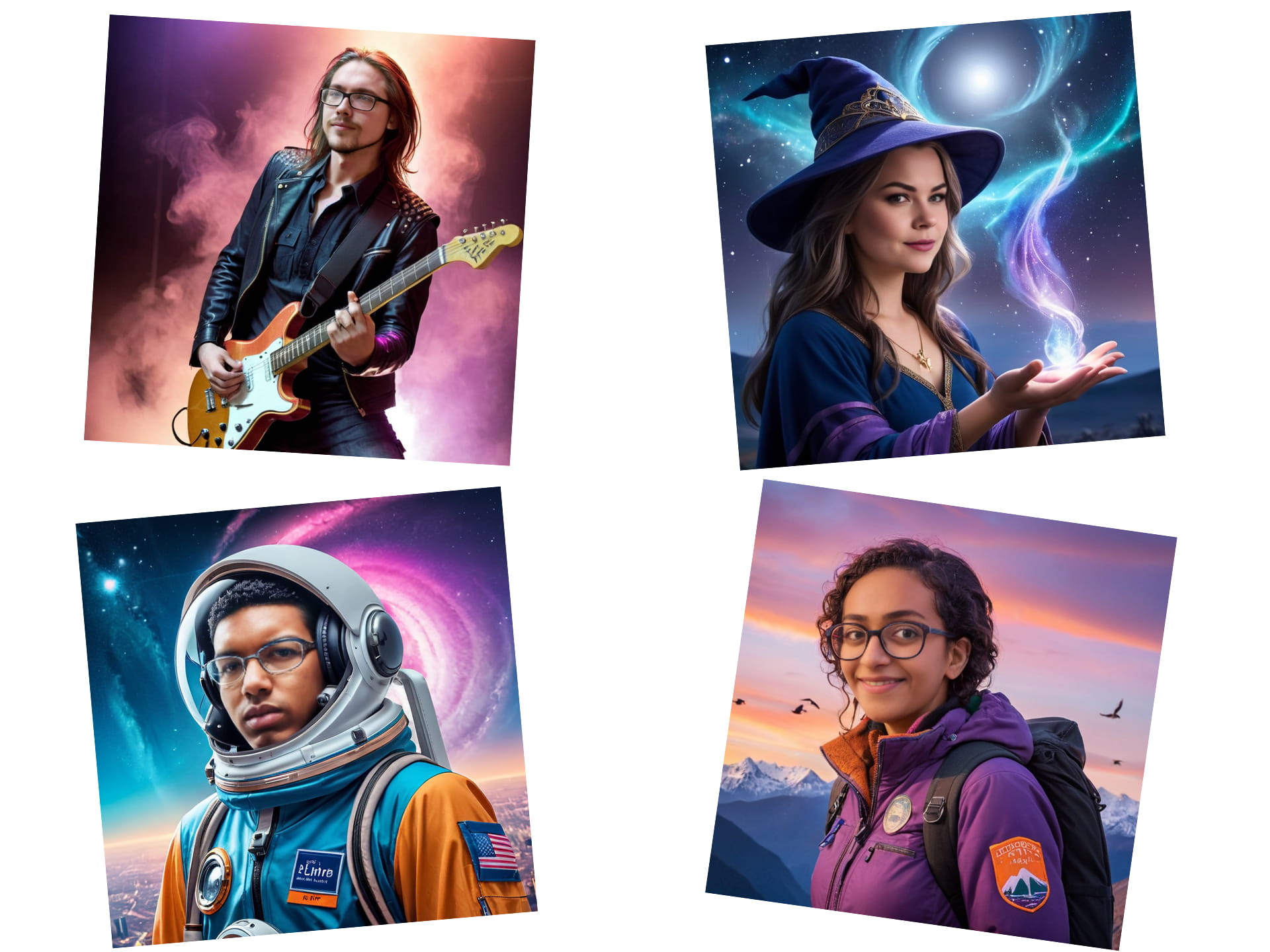 Example images of the ai face swap