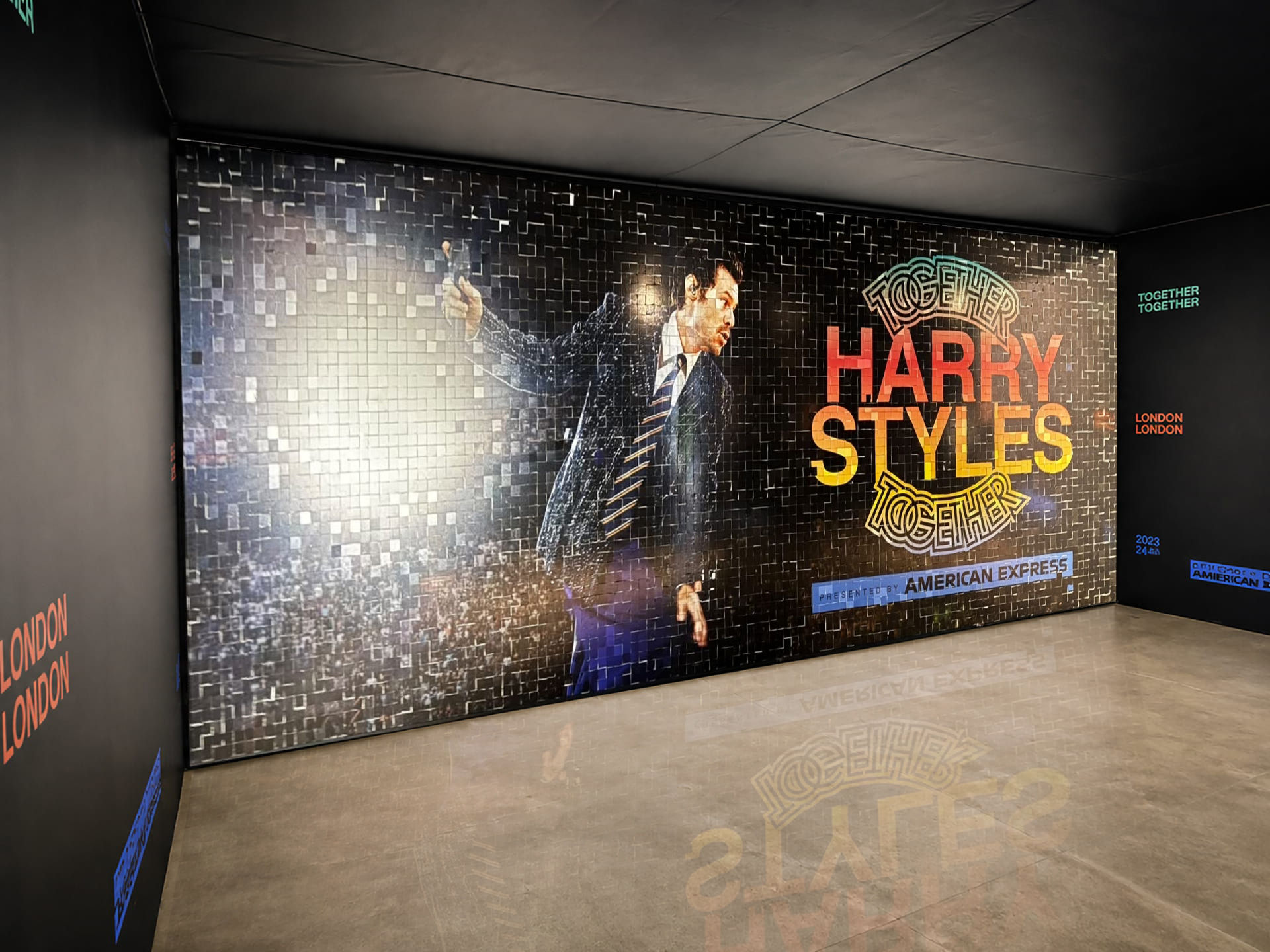 The completed Harry Styles American Express Experience Mosaic