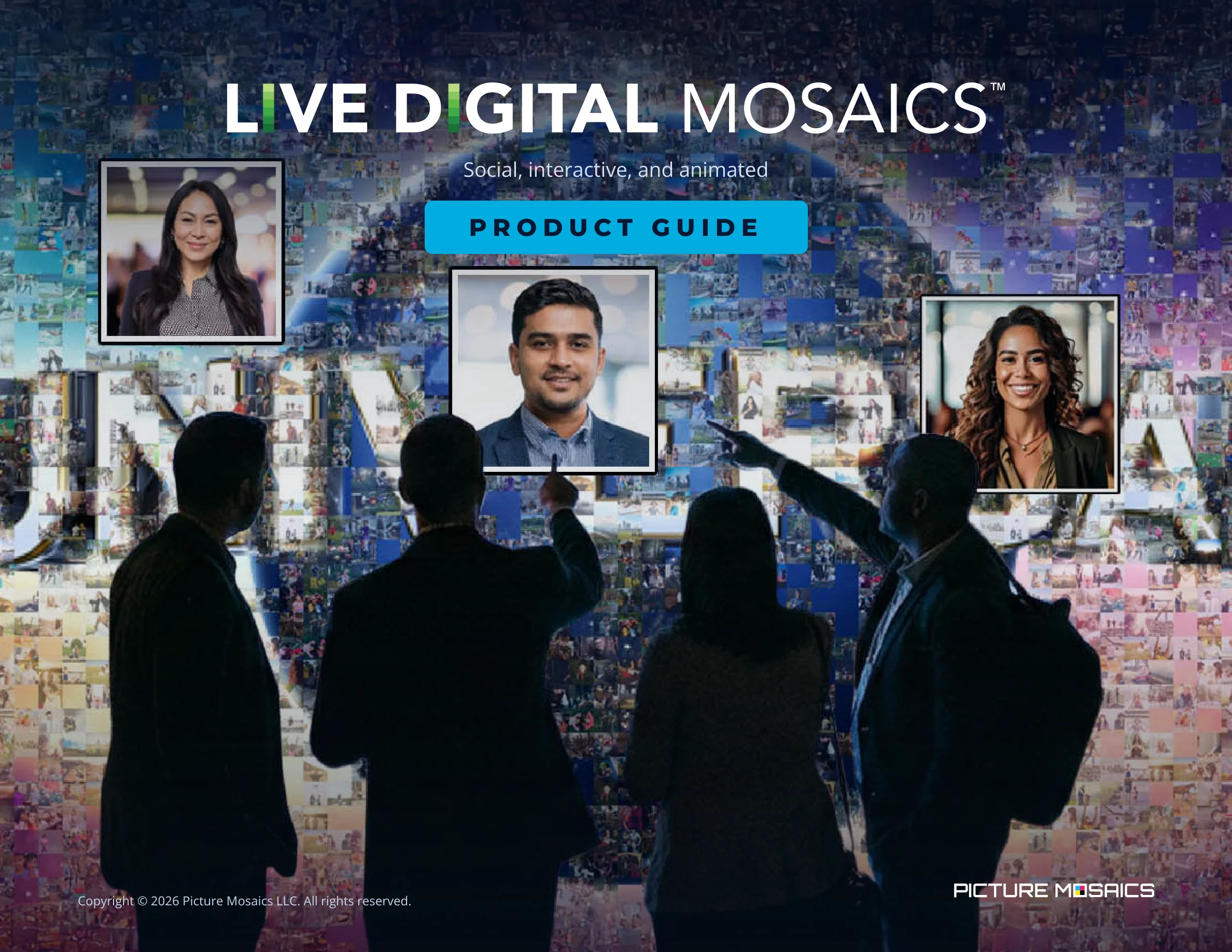 Live Digital Mosaics product guide cover — social, interactive, and animated mosaic experiences.