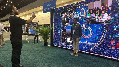 Live digital mosaic event example.