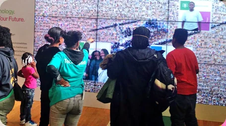 Live digital mosaic event example.