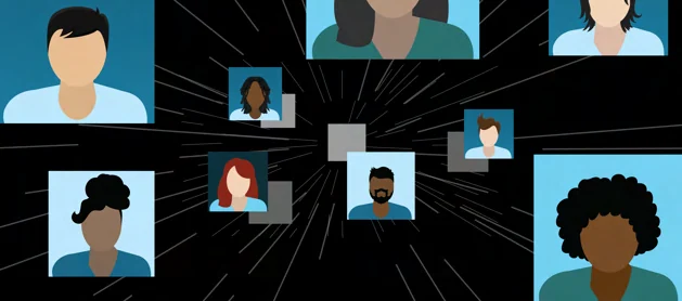 Mixed-Live Mosaic Animation with photos entering in real time.