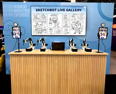 Live stream gallery displaying sketches as they are drawn.
