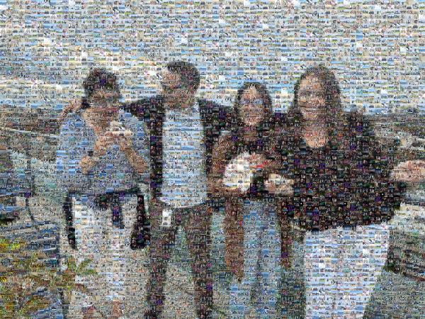 Vacation photo mosaic