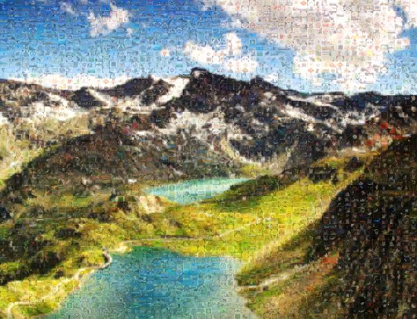 Mountain Landscape photo mosaic