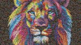 BizBash 2016 Event BizBash events trade shows photo-by-photo murals lions artistic faces animals