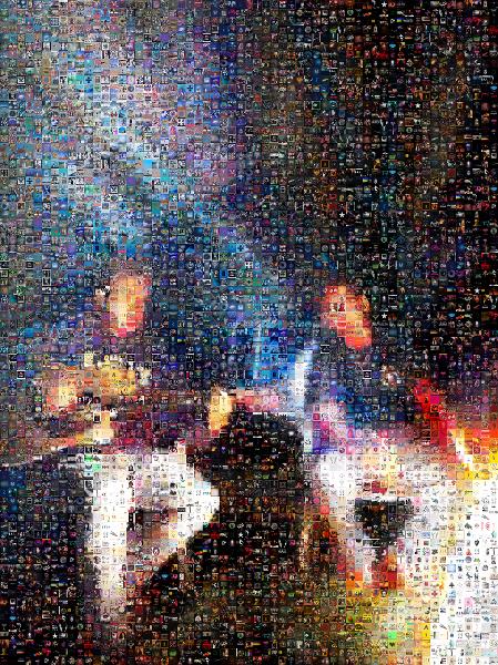Guitarist photo mosaic
