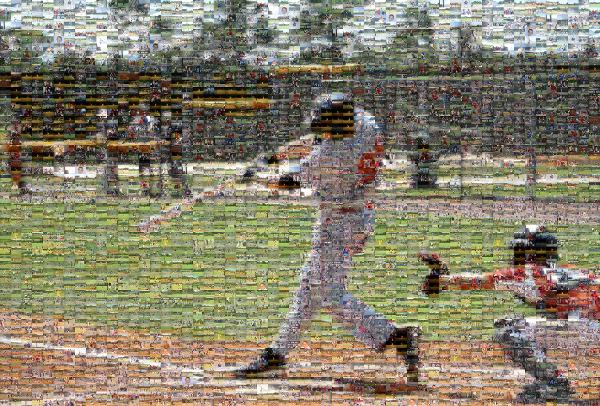 Baseball Game photo mosaic