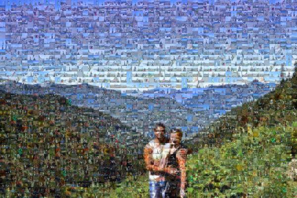A Mountainside Portrait photo mosaic