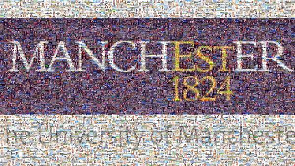 Manchester University photo mosaic