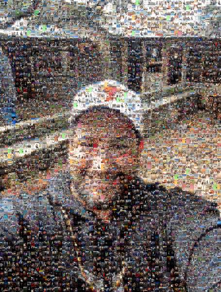 Smiling for a Selfie photo mosaic