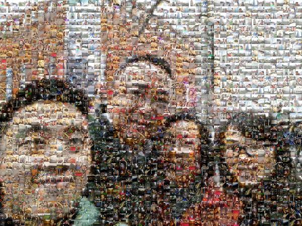 Family Selfie photo mosaic
