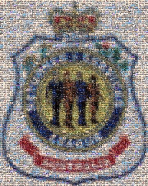 Badge logo photo mosaic