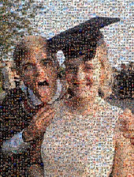 Siblings Having Fun photo mosaic