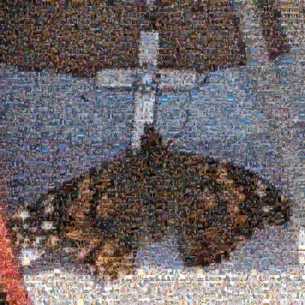 Butterfly On A Cross photo mosaic