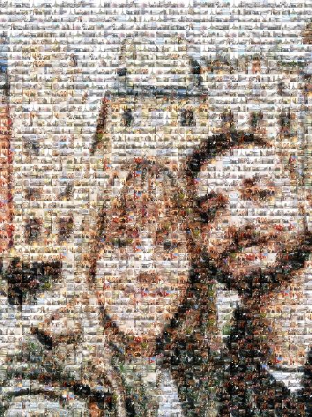 A Traveling Couple photo mosaic