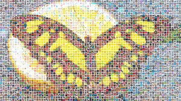 Emoji Butterfly photo mosaic