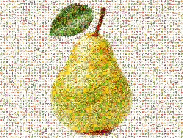 Pear photo mosaic