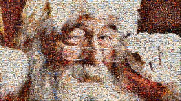 Santa Claus photo mosaic