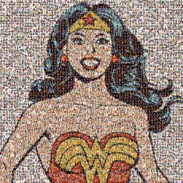 Wonder Woman photo mosaic