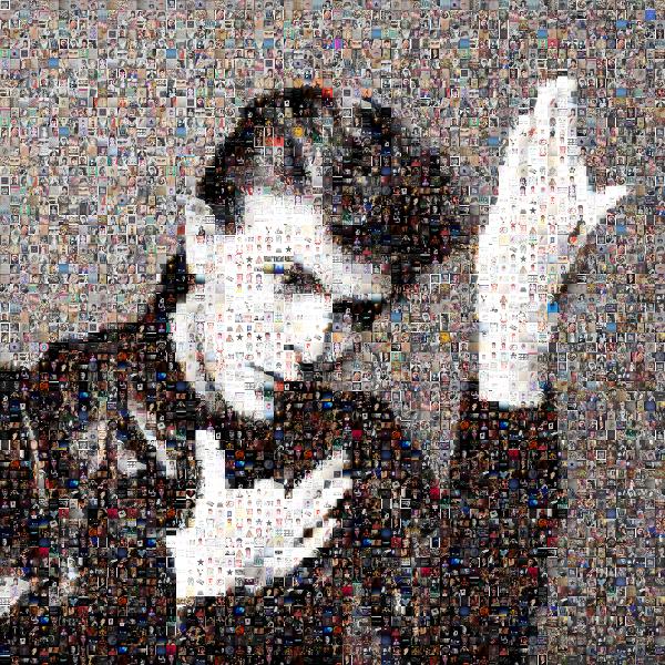 David Bowie Tribute photo mosaic