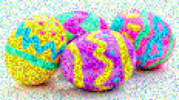 Easter Eggs photo mosaic