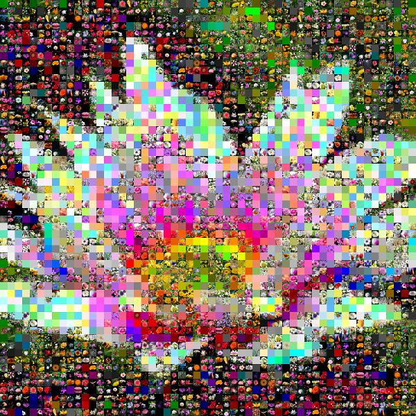 Bright Flower photo mosaic