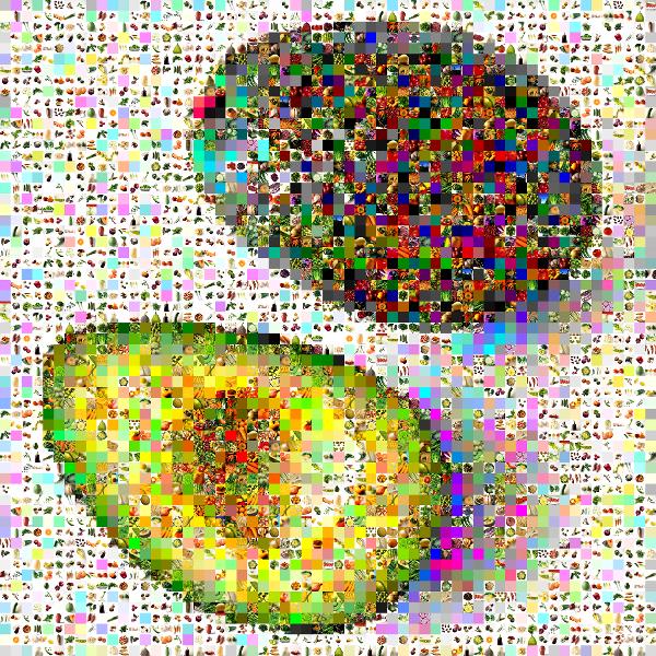 Ripe Avocado photo mosaic