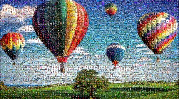 Hot Air Balloons photo mosaic