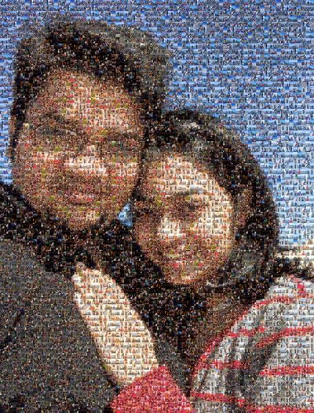 Couple Poses for the Camera photo mosaic