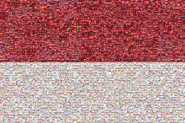 Indonesian Flag photo mosaic