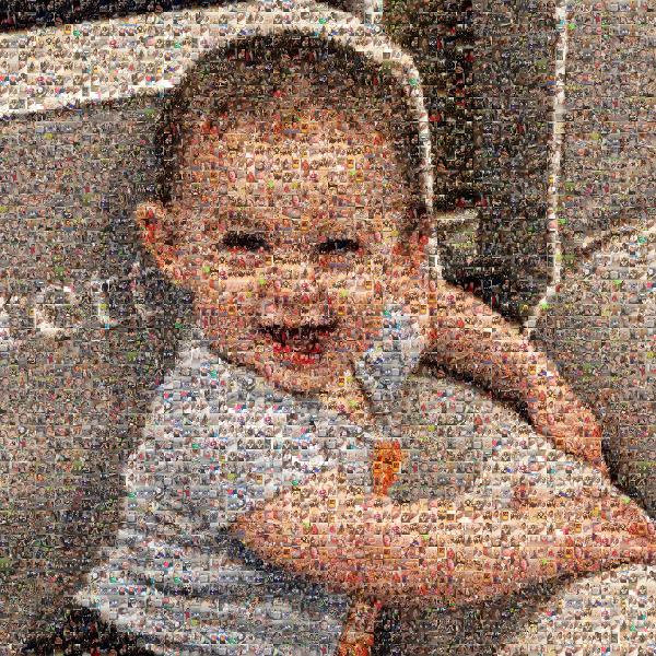 A Happy Toddler photo mosaic