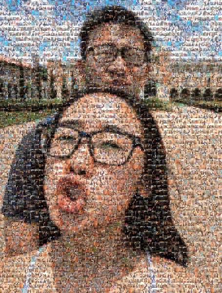 A Fun Selfie photo mosaic