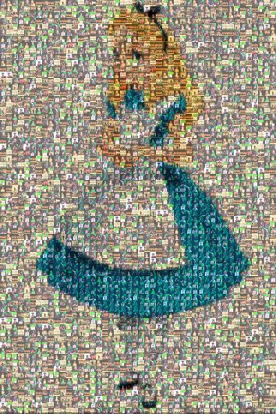 Alice in Wonderland photo mosaic