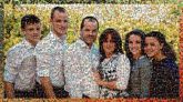 Family Portrait portraits people group man woman boy girl parents children outdoor