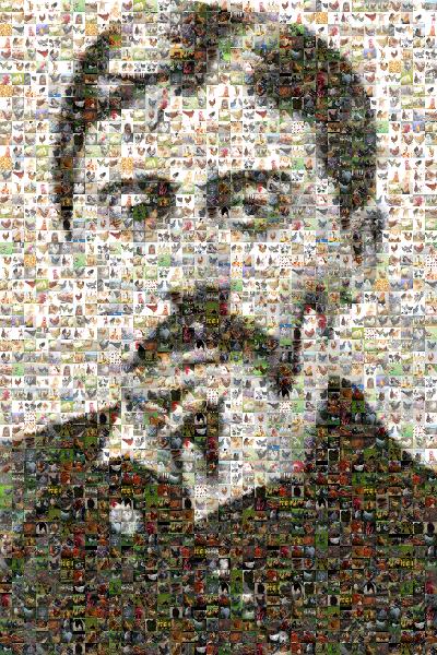 Marcel Proust photo mosaic