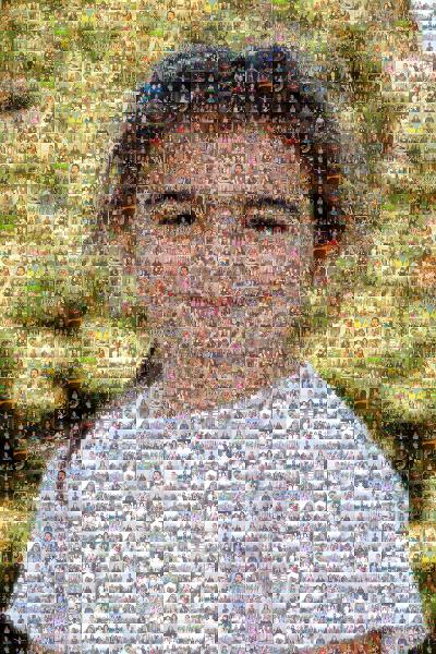 Portrait of a Young Child photo mosaic