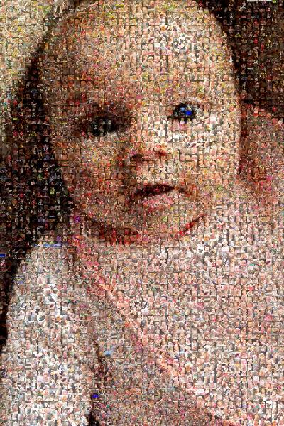 A Sweet Baby Girl photo mosaic