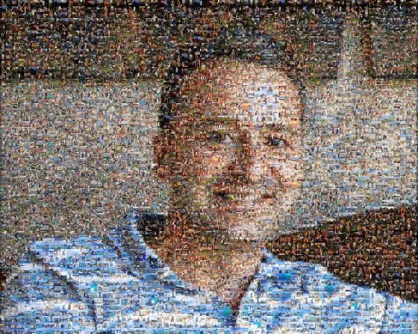 Smiling Man photo mosaic