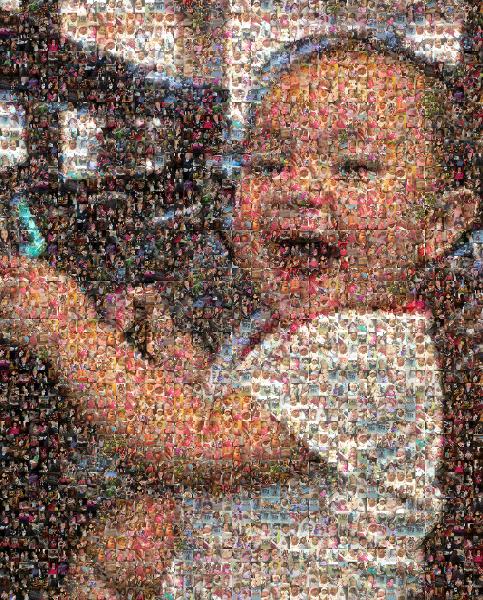 Happy Baby photo mosaic