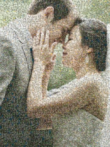Wedding Embrace photo mosaic