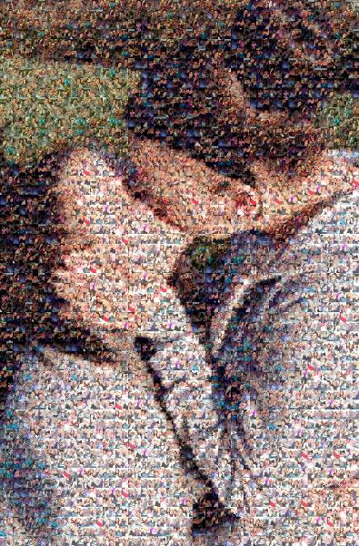 A Kiss in the Park photo mosaic